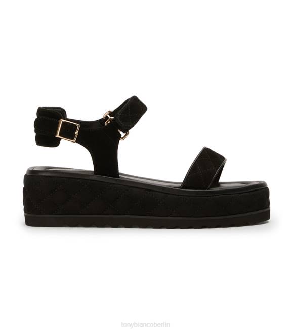 Sandalen| de Tony Bianco Frauen Zahara-Sandalen schwarzes Wildleder 4624606